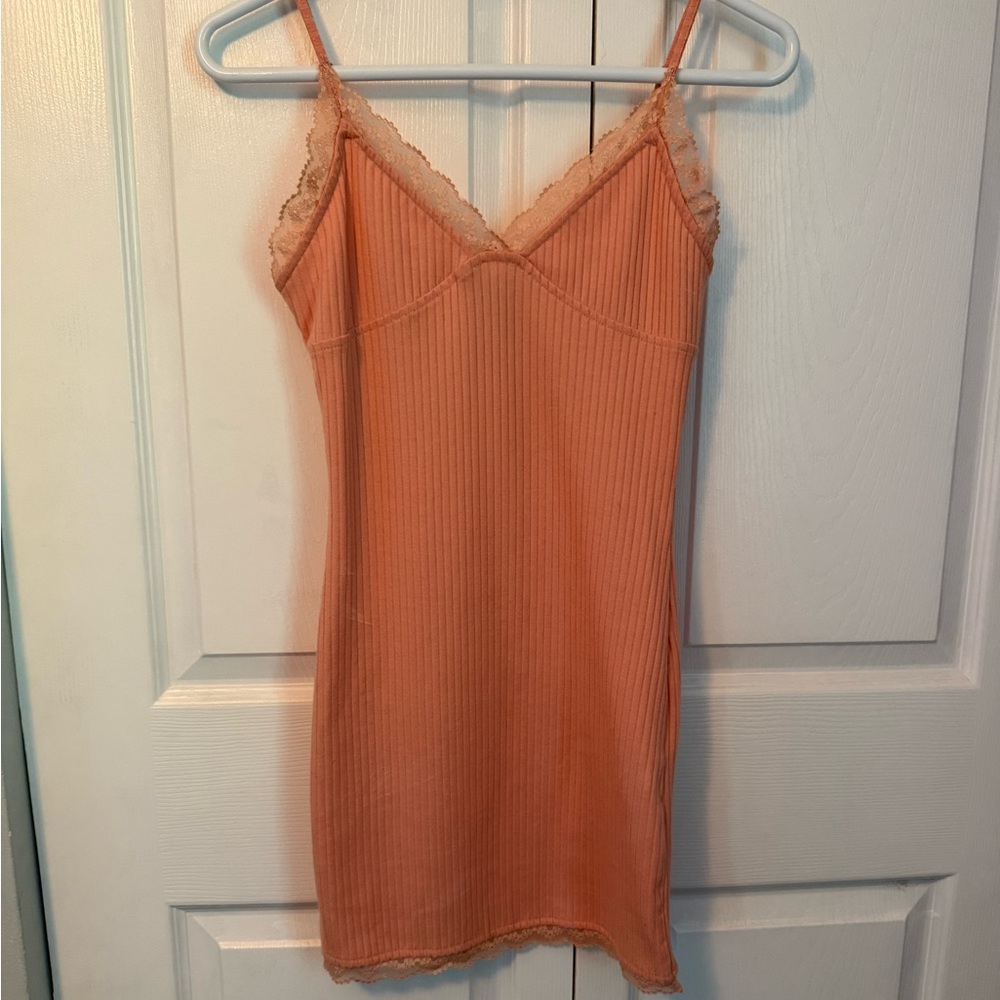 Forever 21 Peach/pink Ribbed dress
